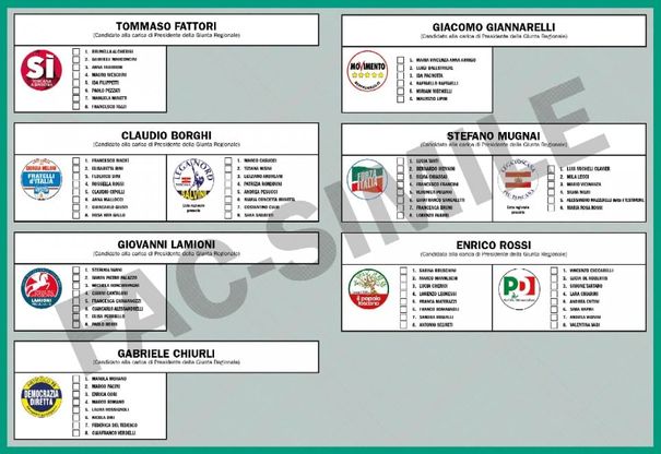 Regionali, guida alle schede elettorali