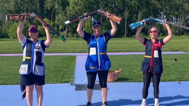 Tiro a volo, oro europeo per Chiara Cainero e Gabriele Rossetti nello skeet