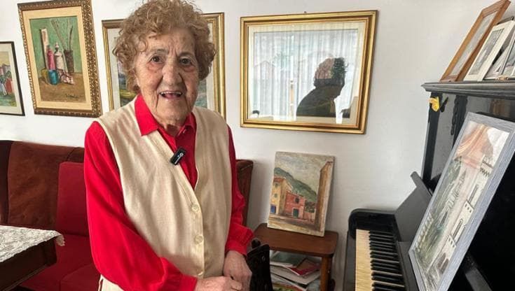 Gianna, a 105 anni sul palco di Sanremo per cantare e celebrare gli 80 anni della Repubblica