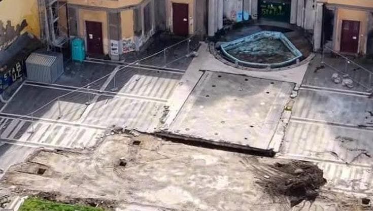 Castellammare, restyling di una piazza: stop ai lavori dopo i controlli di Dia e prefettura