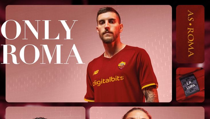 Roma, presentala la maglia per la prossima stagione