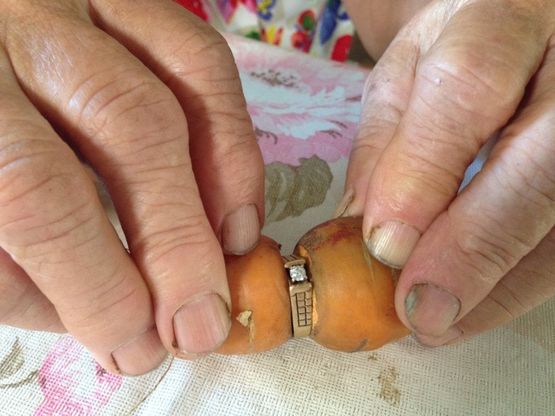 Una carota si infila nell'anello di fidanzamento: ritrovato dopo 13 anni