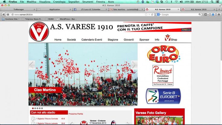 Tragedia di Rivarolo Canavese<br />il cordoglio del Varese Calcio