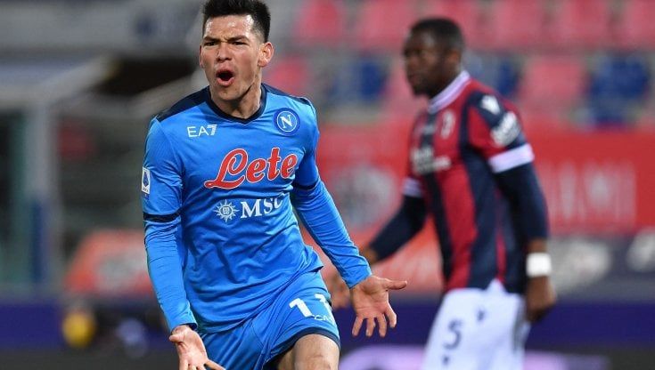 Bologna-Napoli 0-2, Lozano perfeziona il rilancio degli azzurri