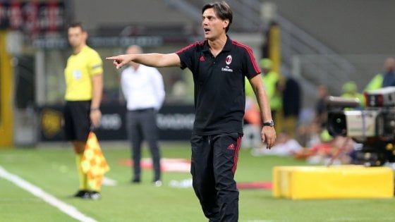 Milan, Montella: "Lazio alle spalle, ora serve una reazione"