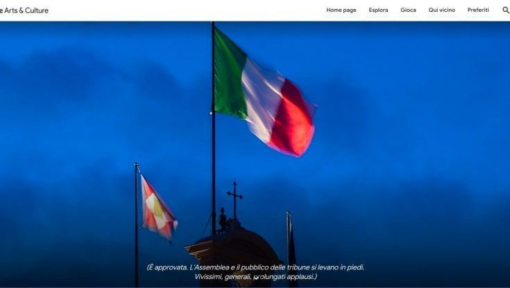 Su Google Arts il tour virtuale del Quirinale