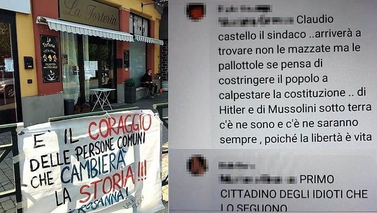 Chivasso, minacce di morte al sindaco contrario all' "aperitivo disobbediente" dei negazionisti del Covid