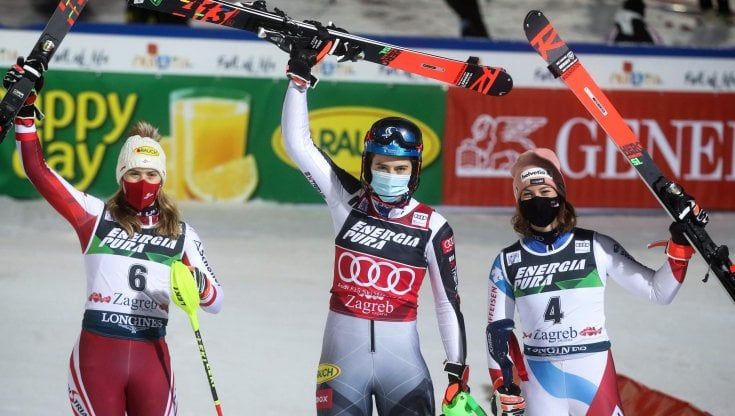 Sci, Cdm: slalom di Zagabria alla Vlhova, Shiffrin giù dal podio