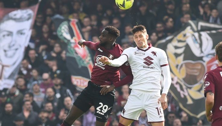Salernitana-Torino 1-1: Vilhena risponde a Sanabria, Ochoa para tutto