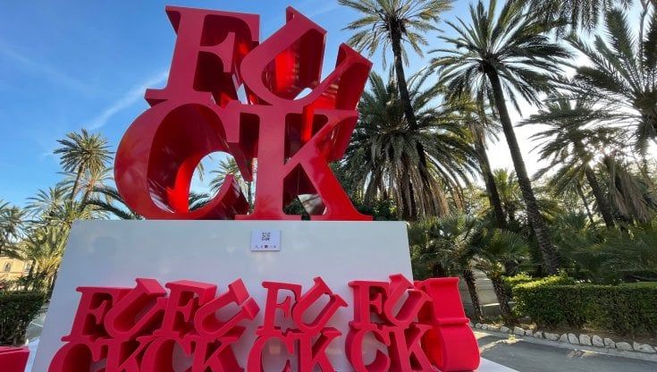 A Villa Bonanno ecco "Fuck" di Angelo Accardi. "Parola profana ma libera"