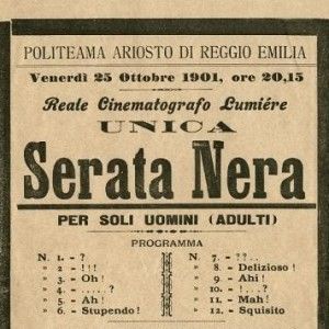 Il primo film porno in Italia? Venne proiettato a Reggio Emilia nel 1901
