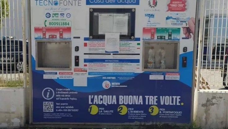 Bari, le Case dell'acqua non chiudono ma raddoppiano: colonnine in tutti i quartieri dopo l'allarme per lo stop
