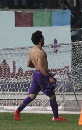 L'esultanza di Salah