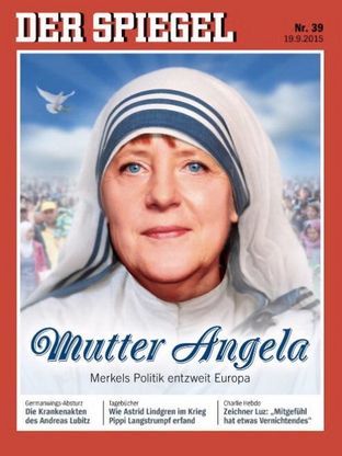 Migranti, Merkel come Madre Teresa sulla copertina di Der Spiegel
