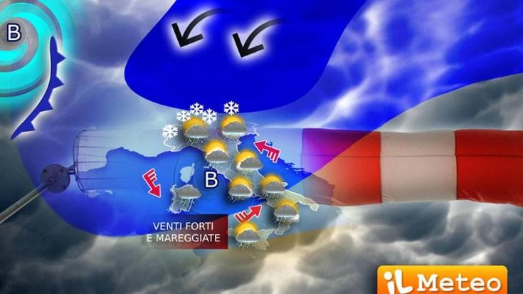 Previsioni meteo, tempo perturbato sull’Italia: weekend di San Valentino con pioggia e venti forti