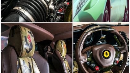 Asta di beneficenza: un milione per la Ferrari 458 Camouflage, di Lapo