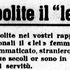 I test di Robinson/ La lingua italiana dal fascismo all'itanglese 