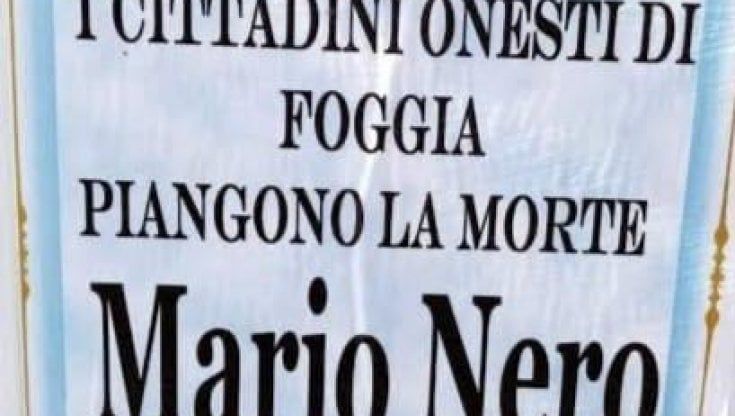 Foggia si mobilita, c'è il manifesto per il testimone che aveva fatto arrestare il killer di Panunzio