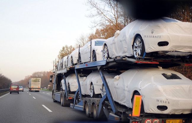 Maserati impacchettate verso la Germania