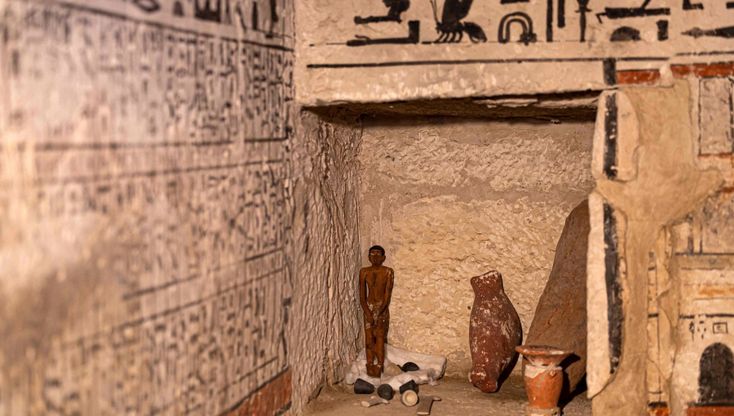 Egitto, le 5 tombe dell'Antico Regno scoperte a Saqqara