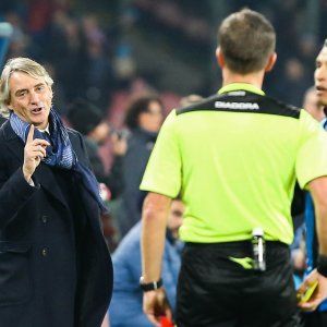 Inter, Mancini attacca l'arbitro: ''Assurda l'espulsione di Nagatomo''