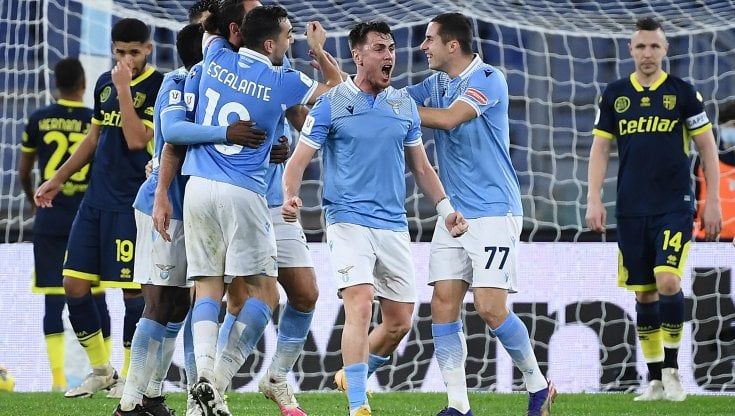 Coppa Italia: Lazio-Parma 2-1, al 90' i biancocelesti si guadagnano l'Atalanta