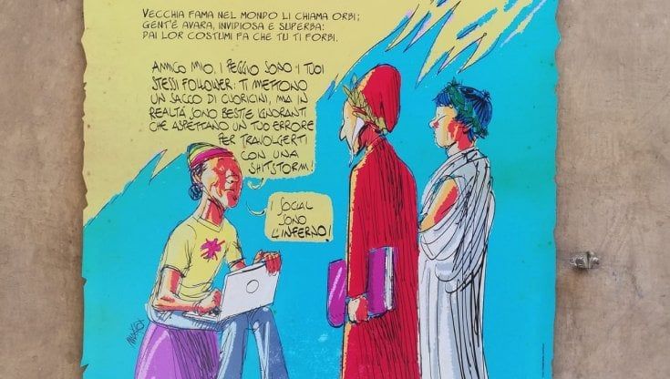 Caro Dante, i social sono il vero Inferno, parola di Makkox