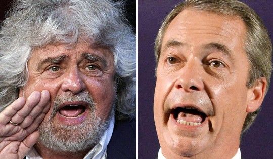 Euroscettici, Farage a Grillo: "Insieme possiamo causare un sacco di guai a Bruxelles"