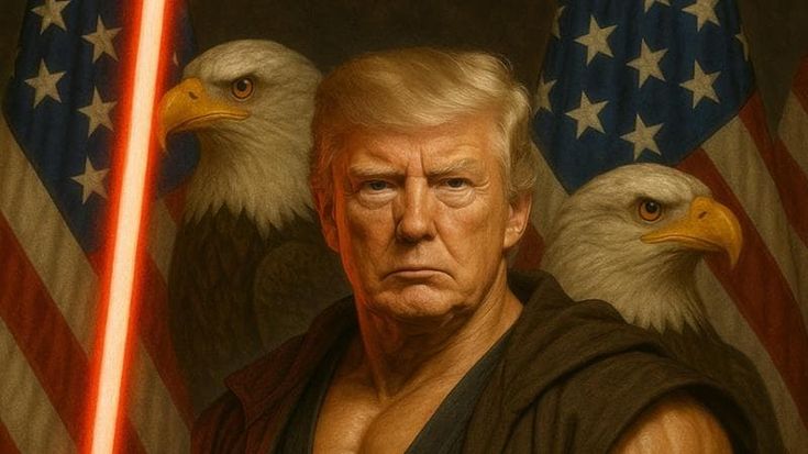 Trump come Star Wars. Dopo quella vestito da Papa la Casa Bianca pubblica la nuova immagine