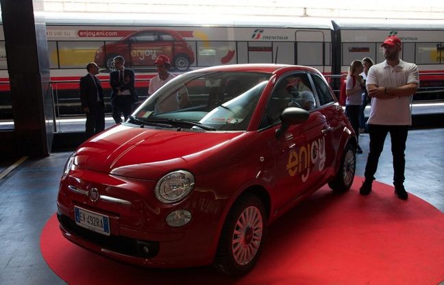 Enjoy, il car sharing con i "cinquini" rossi sbarca a Roma
