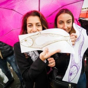 Il 10 dicembre all'ora di cena  le sardine torinesi in piazza Castello 