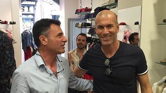 Zidane a Taormina dall'amico Antonio Lo Turco