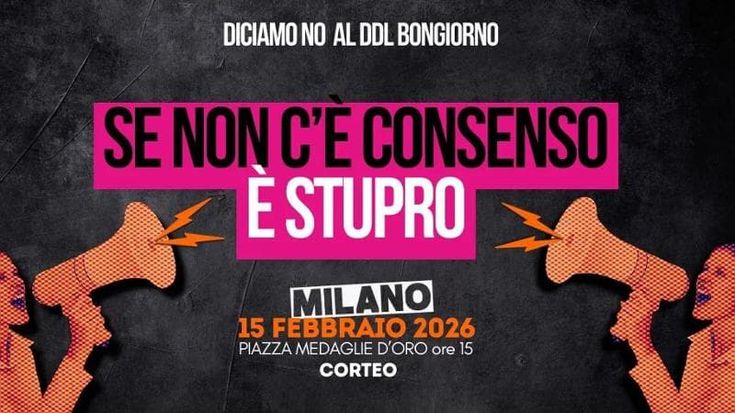 Milano, domenica 15 febbraio la manifestazione contro il ddl Bongiorno