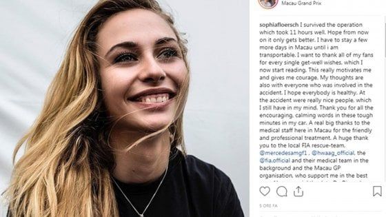 Sophia Floersch: "Sono viva grazie al telaio Dallara"