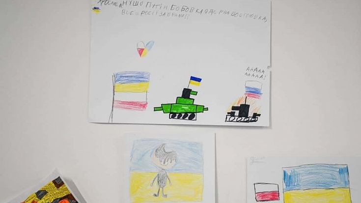 Lacrime  e disegni da bambini