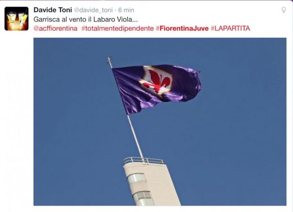 Fiorentina-Juve, su Twitter sale la febbre