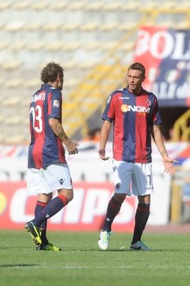 <span class="titolo">A nervi tesi contro un povero Diavolo.<br />Alle 20,45 Bologna-Milan<br /></span>