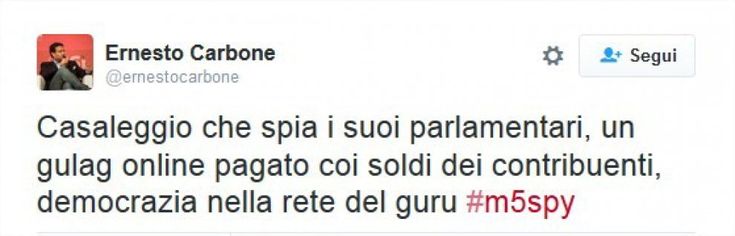 #M5spy, Pd attacca Casaleggio sui social: ''Watergate grillina''