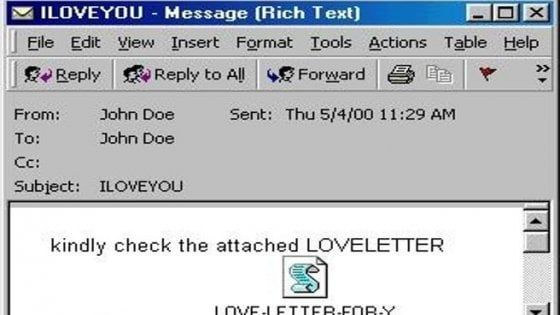 Vent'anni fa il virus 'Iloveyou' infettò milioni di pc