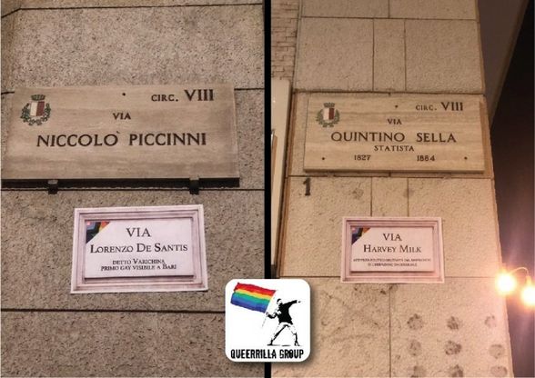 Via George Floyd e via Varichina: a Bari i nomi delle strade cambiano per il Pride 