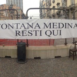 "La fontana del Nettuno resti qui", la protesta dei cittadini