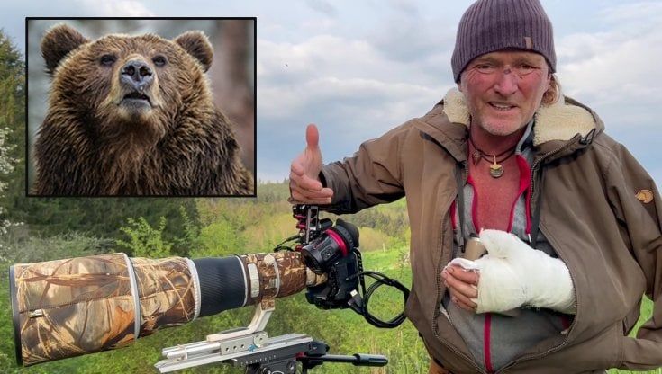Il regista tedesco Andreas Kieling attaccato da un orso 