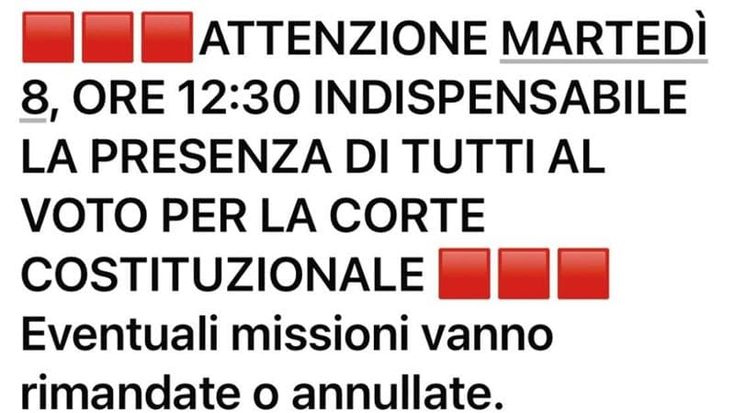 Meloni prova a eleggere un "suo" giudice della Consulta. E convoca i parlamentari di FdI: "Martedì nessuno assente al voto"