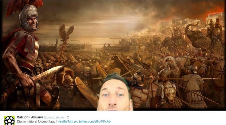 Tutti i selfie di Totti, sul web scatta il fotomontaggio da ridere