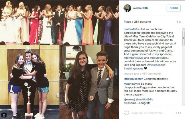 La miss vince il concorso di bellezza in smoking: "Combatto gli stereotipi e per la causa Lgbt"