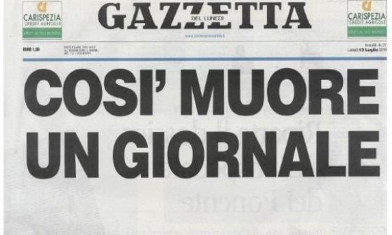 "Corriere Mercantile" , una pagina bianca per denunciare: "Così muore un giornale"