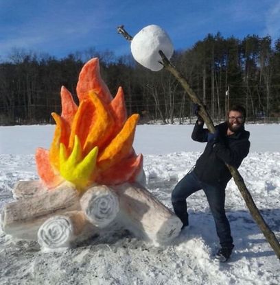 Quando la neve &egrave; un'opera d'arte: le sculture di ghiaccio pi&ugrave; curiose sul web
