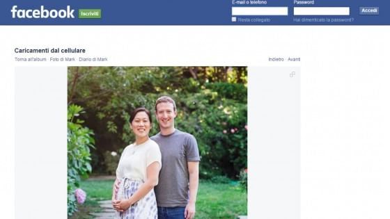La figlia di Facebook. Mark Zuckerberg annuncia: "Diventerò padre"