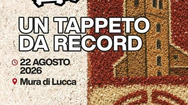 Lucca vuole entrare nel Guinness dei Primati con un super tappeto di fiori sulle Mura