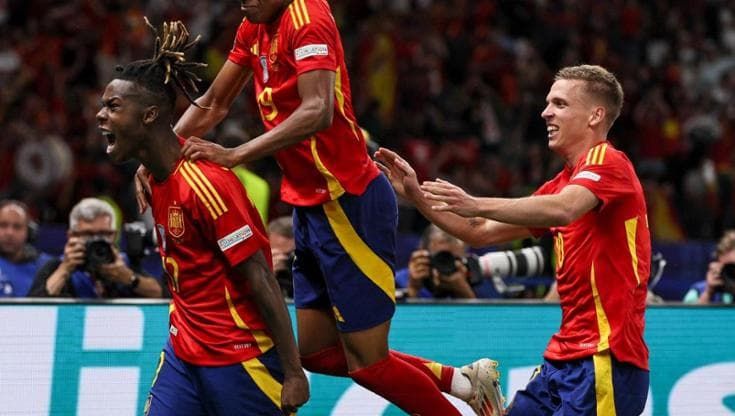 Spagna campione con Lamine Yamal, Nico Williams e Dani Olmo: li chiamavano Trinità